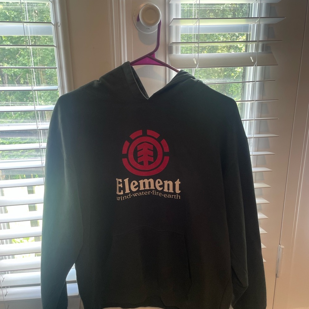 Element Hoodie with Red and White Logo